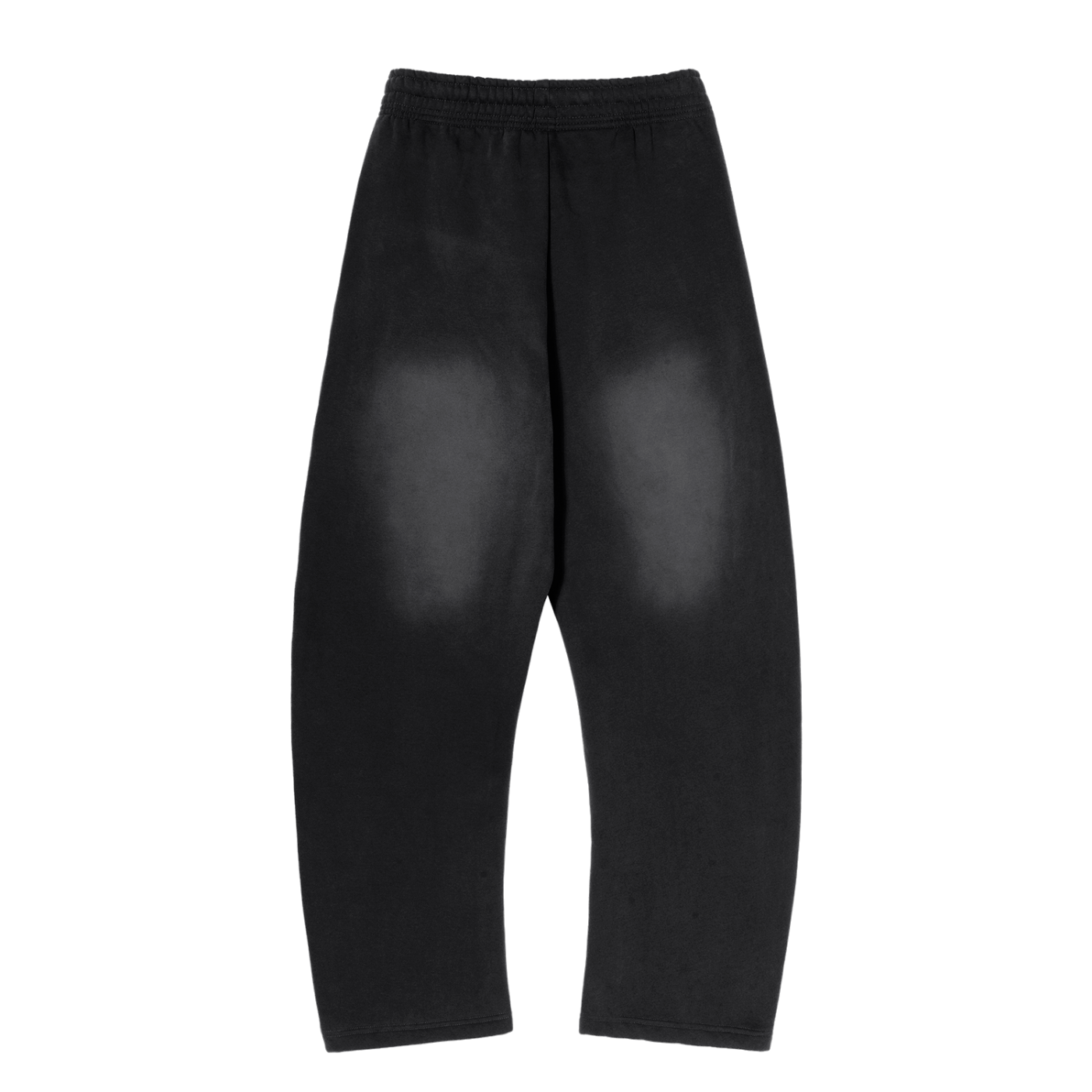 black Sunfade Curved Blade Fleece Sweatpants