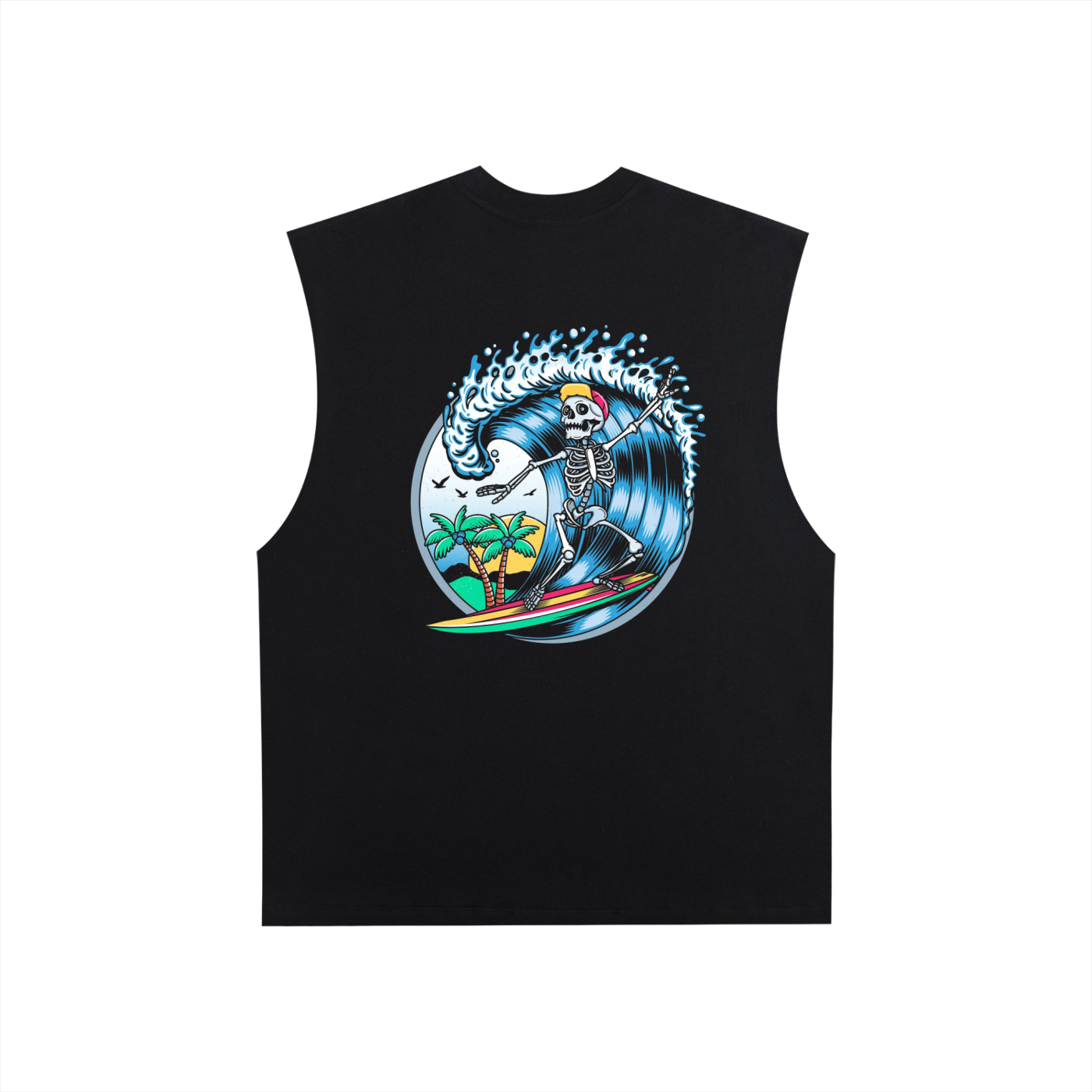 Raw Edge Cotton Tank Top