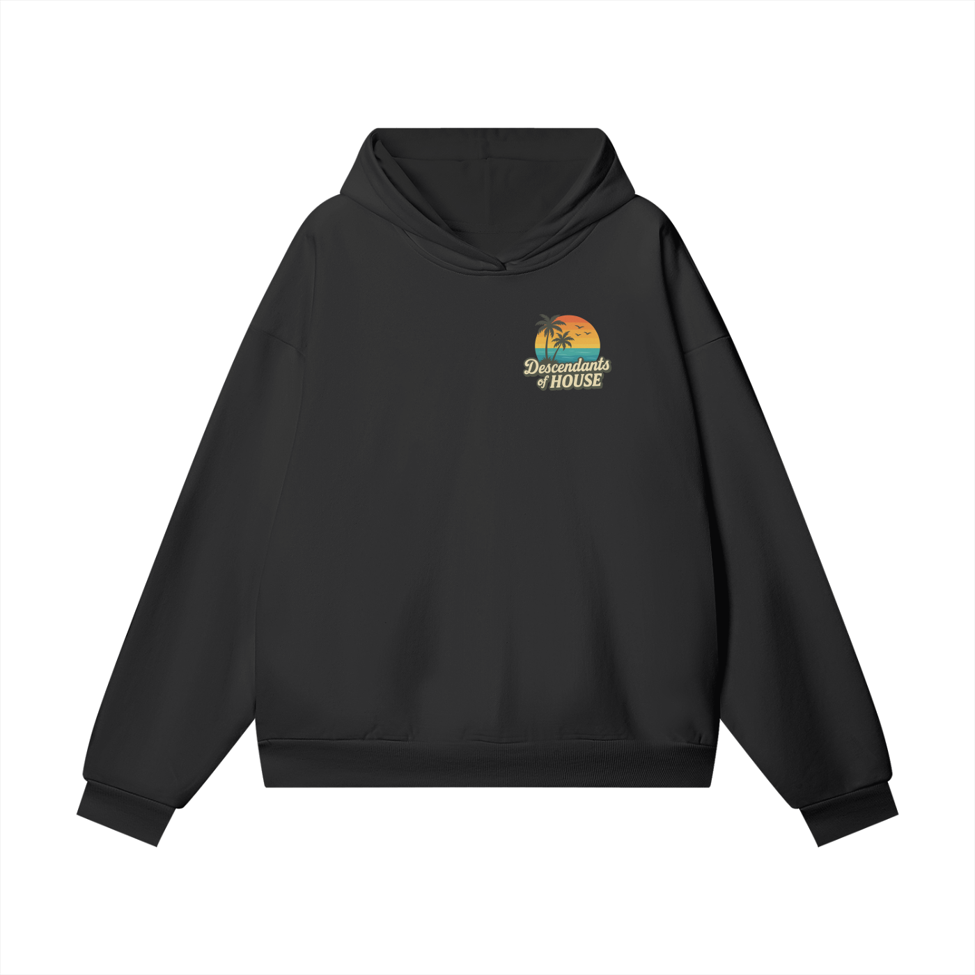 BlaqVerse Oversize Heavyweight Hidden Pocket Fleece Hoodie - 460 GSM