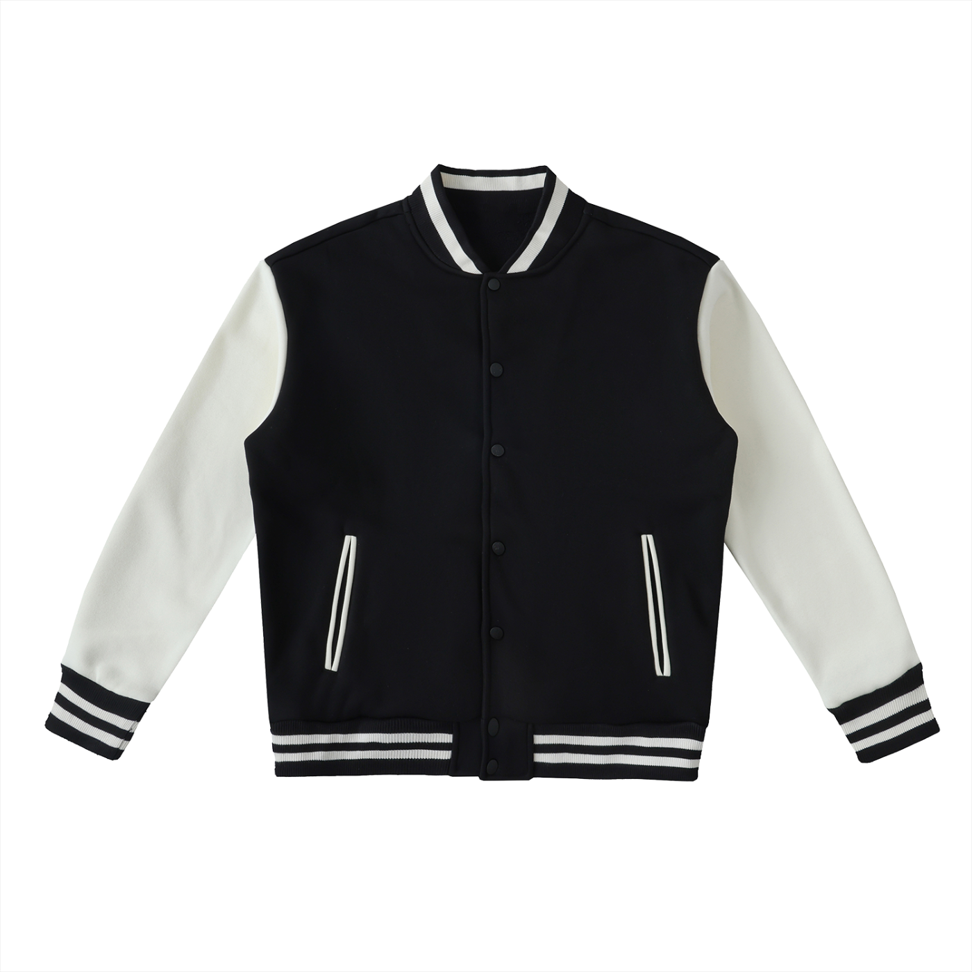 A6 Two-Tone Fleeced Varsity Jacket