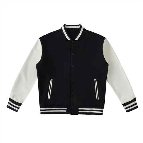 A6 Two-Tone Fleeced Varsity Jacket