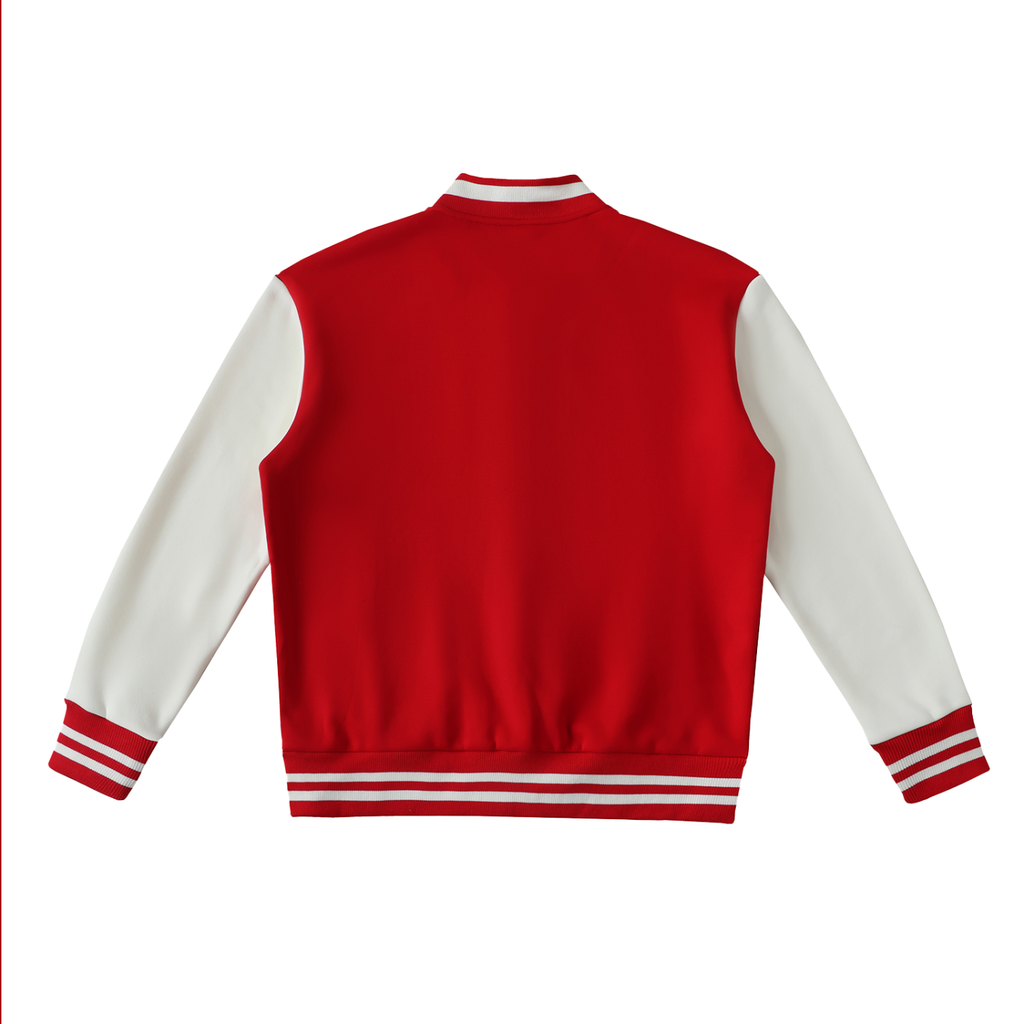 A6 Two-Tone Fleeced Varsity Jacket